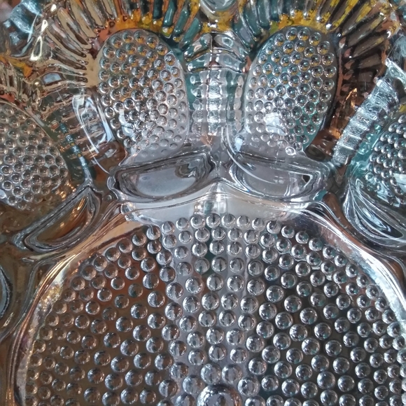 Vintage Hobnail glass eggs plate - Picture 2 of 3